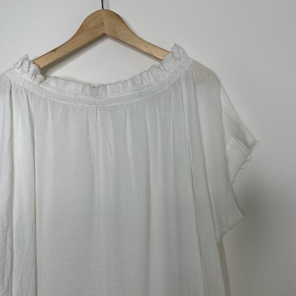 Mikoh Mirakami Cover Up Kaftan Bone White Womens New 2 or US Medium - Picture 8 of 16